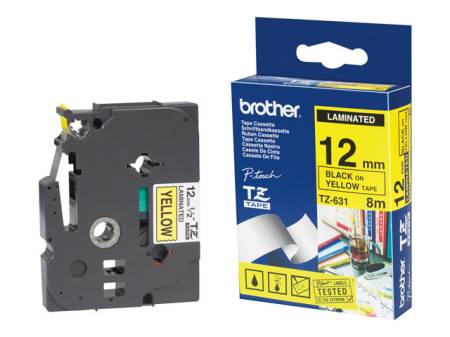 BROTHER P-Touch TC-101 black on clear 12mm
