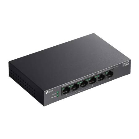 Комутатор TP-Link LS106LP 6-портов 10/100 Mbps с 4-портов PoE+