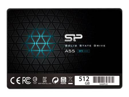 SILICON POWER SSD Ace A55 512GB 2.5inch SATA III 6GB/s 560/530 MB/s