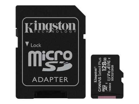 KINGSTON 128GB micSDXC Canvas Select Plus 100R A1 C10 Card ADP