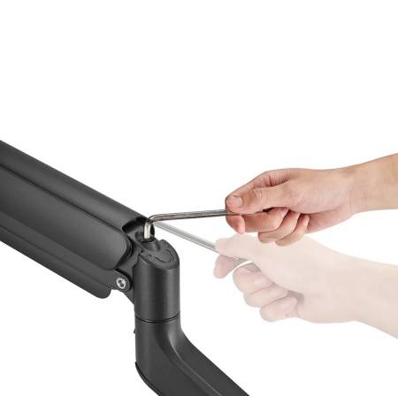 Neomounts Next Core Desk Mount 1 Ultra Wide Curved screen (topfix clamp & grommet)