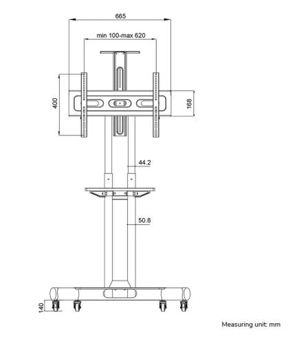 Neomounts Mobile Flat Screen Floor Stand (32-75")