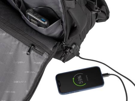 Natec Laptop Backpack Camel Pro 17.3" Black