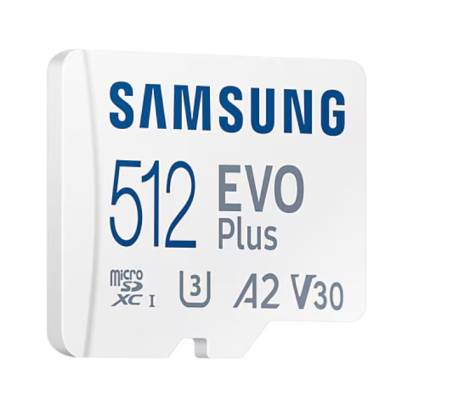 Samsung 512GB micro SD Card EVO Plus with Adapter