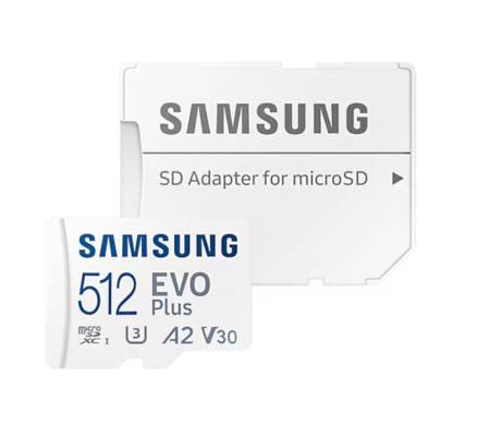 Samsung 512GB micro SD Card EVO Plus with Adapter