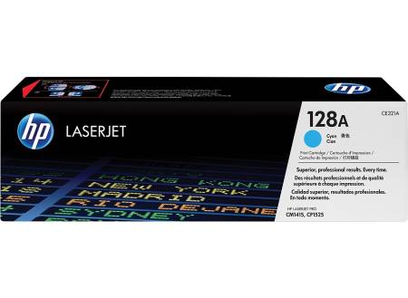 HP 128A Cyan LaserJet Toner Cartridge