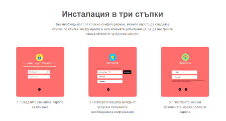 Безжичен рутер Mercusys MW301R 300 Mbps