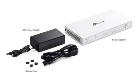 Комутатор TP Link Festa FS308GP 8-портов Gigabit Smart Switch с 4-портов PoE+