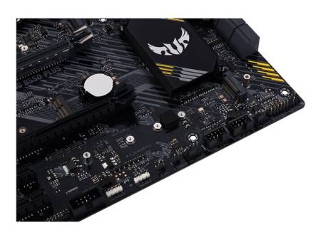 ASUS TUF GAMING B550-PLUS ATX MB PCIe 4.0 dual M.2 10 DrMOS power stages 2.5Gb Ethernet HDMI DisplayPort SATA 6Gbps USB3.2 Gen 2
