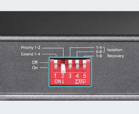 10-портов гигабитен настолен комутатор TP-Link TL-SG1210PP с 6-порта PoE+ и 2-порта PoE++