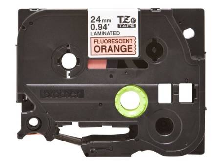 BROTHER P-Touch TZE-B51 black on neon orange 24mm