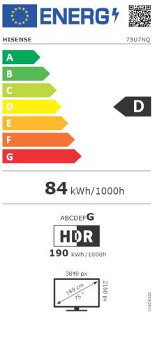 Hisense 75" U7NQ