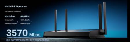 2-лентов Wi-Fi 7 рутер TP Link Archer BE230 BE3600