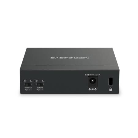5-портов настолен комутатор Mercusys MS105GP със 4 PoE+ порта