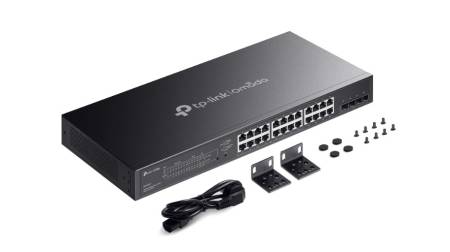 28-портов гигабитен управляем комутатор TP-Link Omada SG2428LP с 16-портов PoE+
