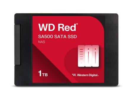 WD Red SSD SA500 NAS 1TB 2.5inch SATA III 6 Gb/s internal single-packed