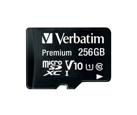 Verbatim Premium micro SDXC 256GB Class 10 U1 (Incl. Adaptor)