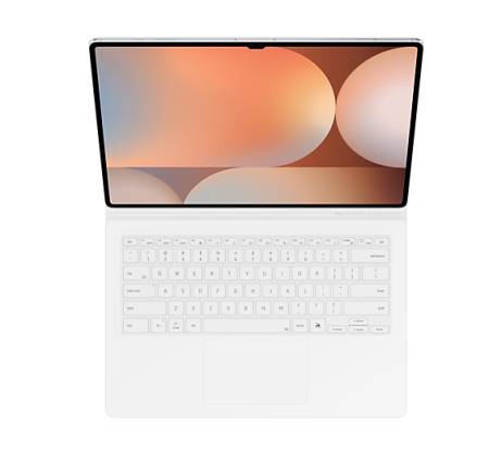 Samsung Tab S10 Ultra/S9 Ultra Book Cover Keyboard Slim White