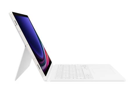 Samsung Tab S9/S9 FE Book Cover Keyboard White