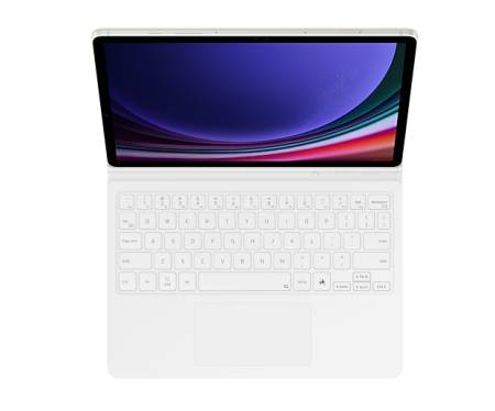 Samsung Tab S9/S9 FE Book Cover Keyboard White