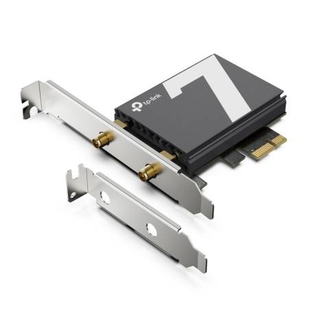 3-лентов Bluetooth 5.4 Wi-Fi 7 PCIe адаптер TP-Link Archer TBE550E BE9300