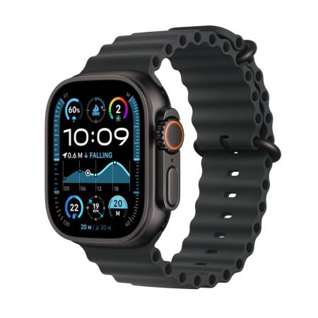 Apple Watch Ultra2 v2 Cellular 49mm Black Titanium Case with Black Ocean Band