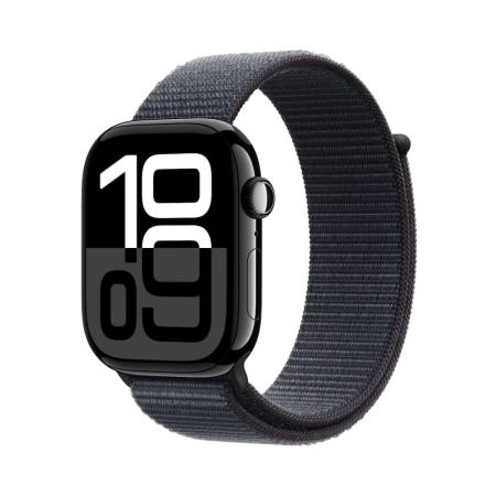 Apple Watch S10 GPS 42mm Jet Black Alu Case with Ink Sport Loop