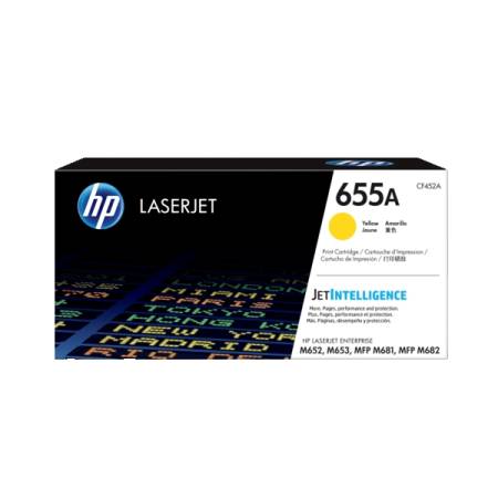 HP 655A Yellow Original LaserJet Toner Cartridge (CF452A)