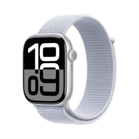 Apple Watch S10 Cellular 46mm Silver Alu Case with Blue Cloud Sport Loop