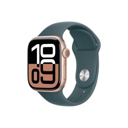 Apple Watch 46mm Sport Band: Lake Green Sport Band - S/M (Seasonal)