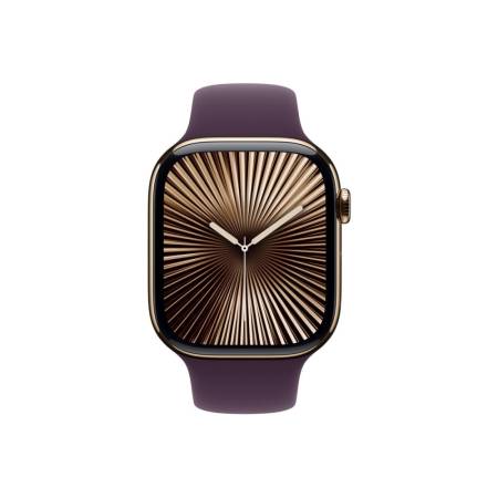 Apple Watch 46mm Sport Band: Plum Sport Band - S/M (Seasonal)