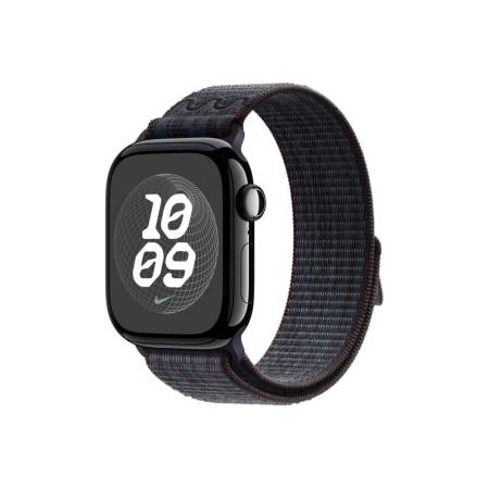 Apple Watch 46mm Nike Sport Loop: Black/Blue Nike Sport Loop