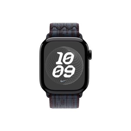 Apple Watch 46mm Nike Sport Loop: Black/Blue Nike Sport Loop
