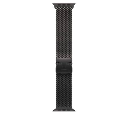 Apple Watch 49mm Milanese Loop: Black Titanium Milanese Loop - Large