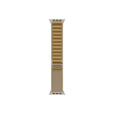 Apple Watch 49mm Loop: Tan Alpine Loop - Small - Natural Titanium Finish