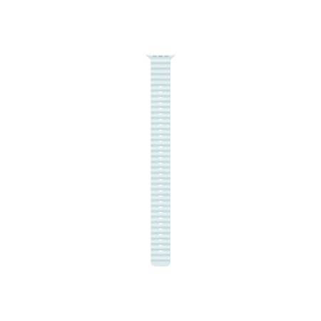 Apple Watch 49mm Band: Ice Blue Ocean Band Extension - Natural Titanium Finish