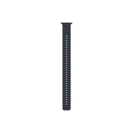 Apple Watch 49mm Band: Navy Ocean Band Extension - Natural Titanium Finish