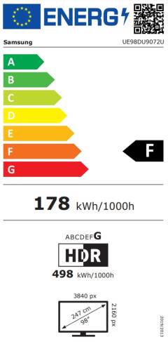 Samsung 98" 98DU9072 AI 4K UHD LED TV