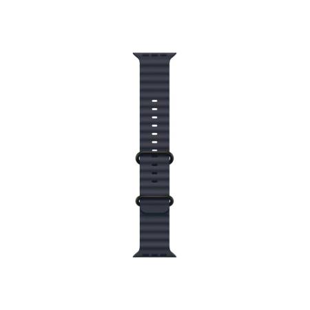 Apple Watch 49mm Band: Navy Ocean Band - Black Titanium Finish