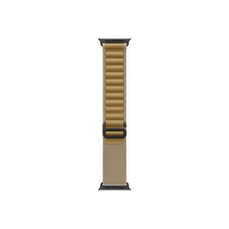 Apple Watch 49mm Loop: Tan Alpine Loop - Small - Black Titanium Finish