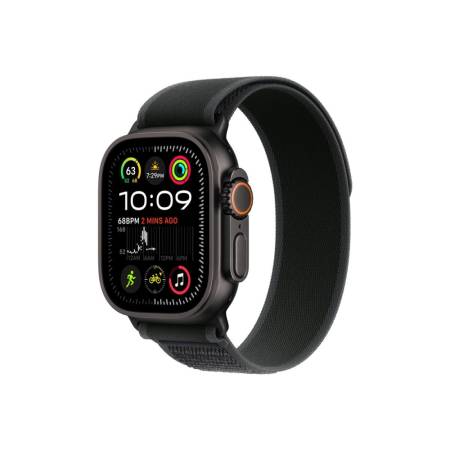 Apple Watch 49mm Loop: Black Trail Loop - M/L - Black Titanium Finish