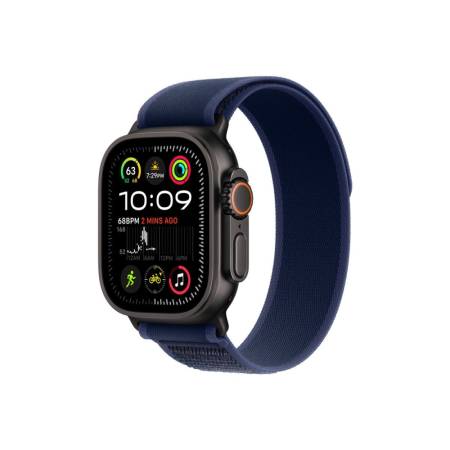 Apple Watch 49mm Loop: Blue Trail Loop - S/M - Black Titanium Finish