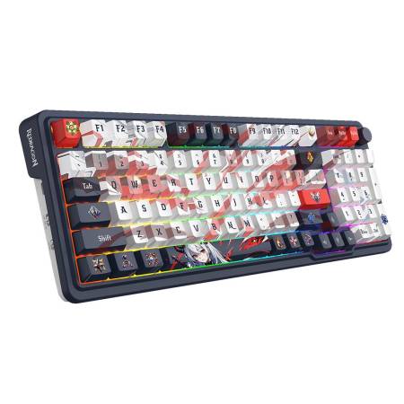 Механична геймърска клавиатура Redragon Eisa Pro Honkai Impact K686AK-RGB-PRO с Bluetooth и безжична връзка и RGB осветление