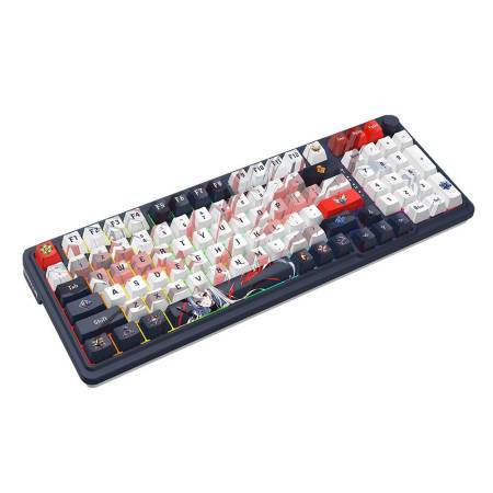 Механична геймърска клавиатура Redragon Eisa Pro Honkai Impact K686AK-RGB-PRO с Bluetooth и безжична връзка и RGB осветление
