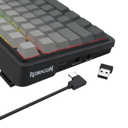 Геймърска механична клавиатура Redragon Eisa Pro K686SP-RGB-PRO с Bluetooth и безжична връзка и RGB осветление