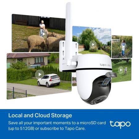 Външна охранителна камера TP-Link Tapo C501GW 4G LTE панорамна