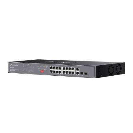 18-портов гигабитен неуправляем комутатор TP-Link Omada DS1018GMP с 16-портов PoE+
