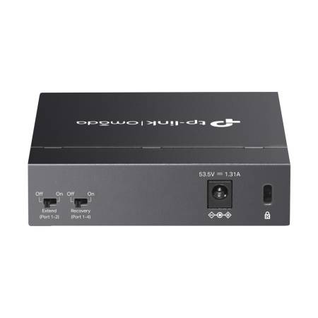 5-портов гигабитов неуправляем настолен комутатор TP-Link DS105GP с 4-порта PoE+
