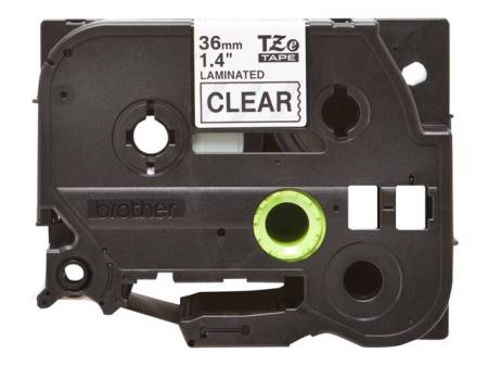 BROTHER TZE161 36mm BLACK ON CLEAR