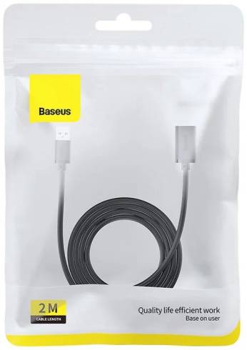 Удължителен кабел Baseus  AirJoy Series USB 3.0 мъжки към женски 2м B00631103111-03 - черен